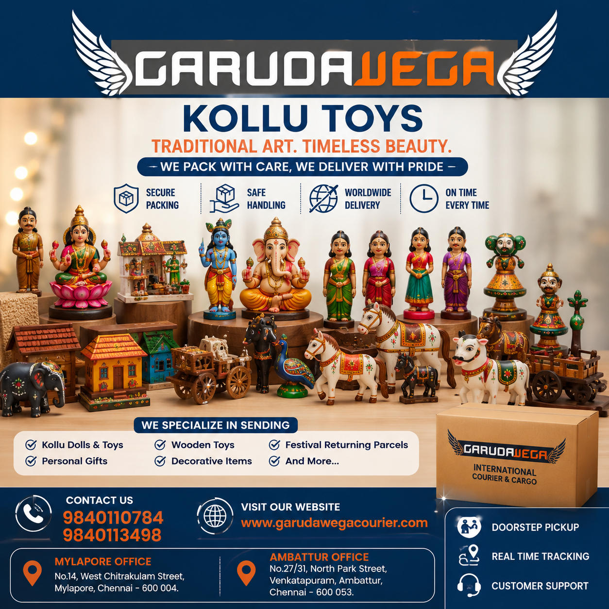 International Courier from Mylapore